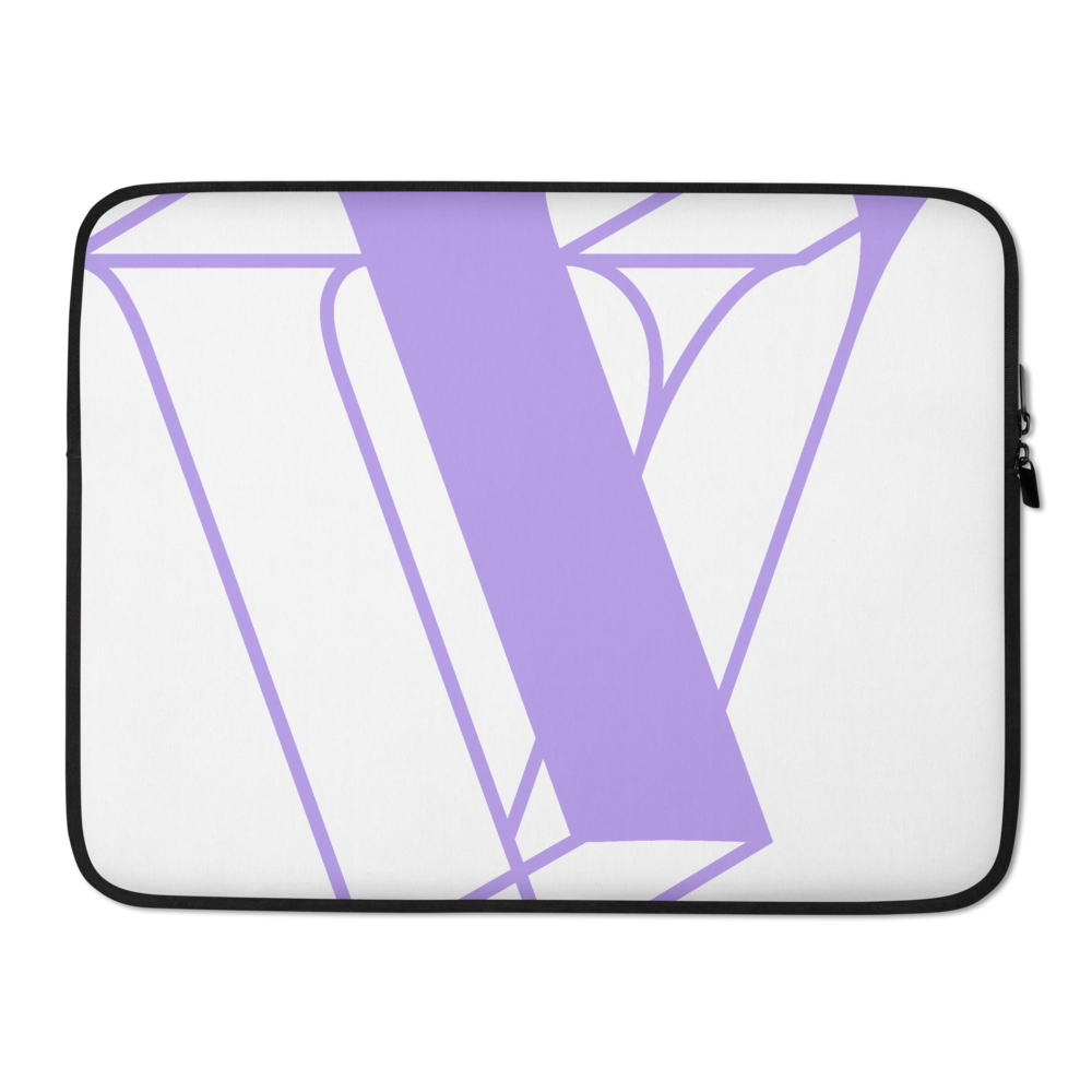 V is for Vault Laptop Sleeve - Violet